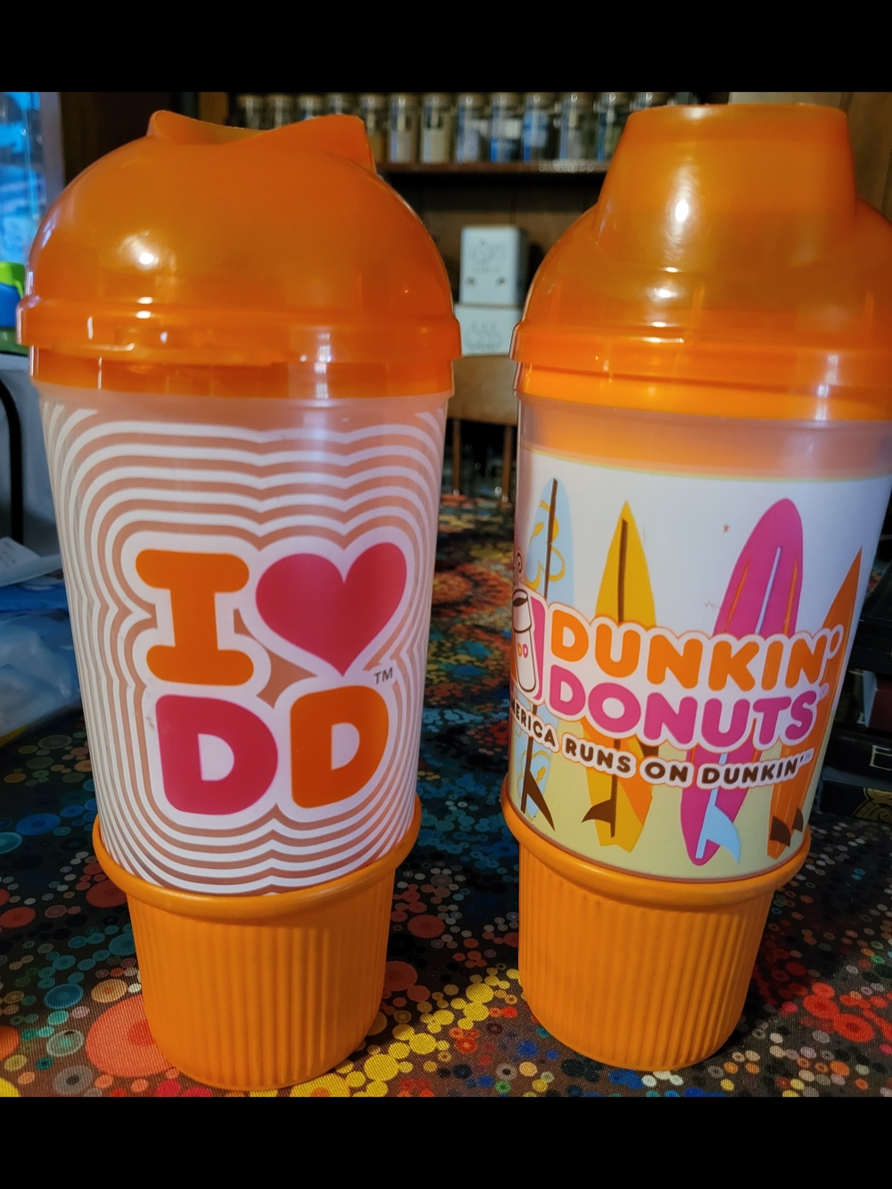 Vintage Dunkin Donuts Tumblers (Set Of 2) 2009/2010
